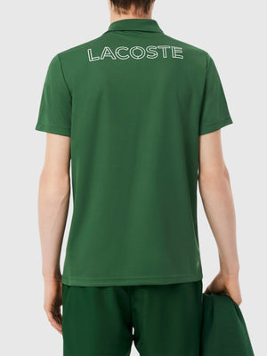 Lacoste Men's Ultra Dry Print Sport Polo Shirt Green from Saxumo.com