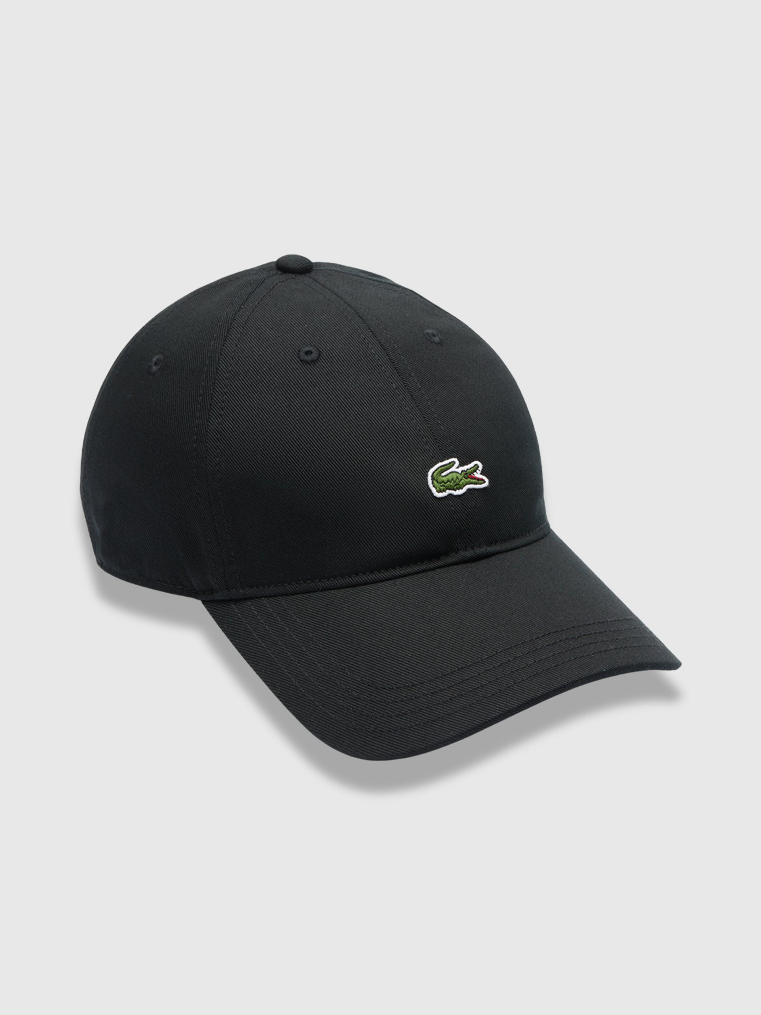 Lacoste Organic Cotton Twill Cap Black from Saxumo.com