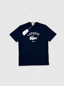 Lacoste Paris Logo T-shirt Navy/White from StockUK