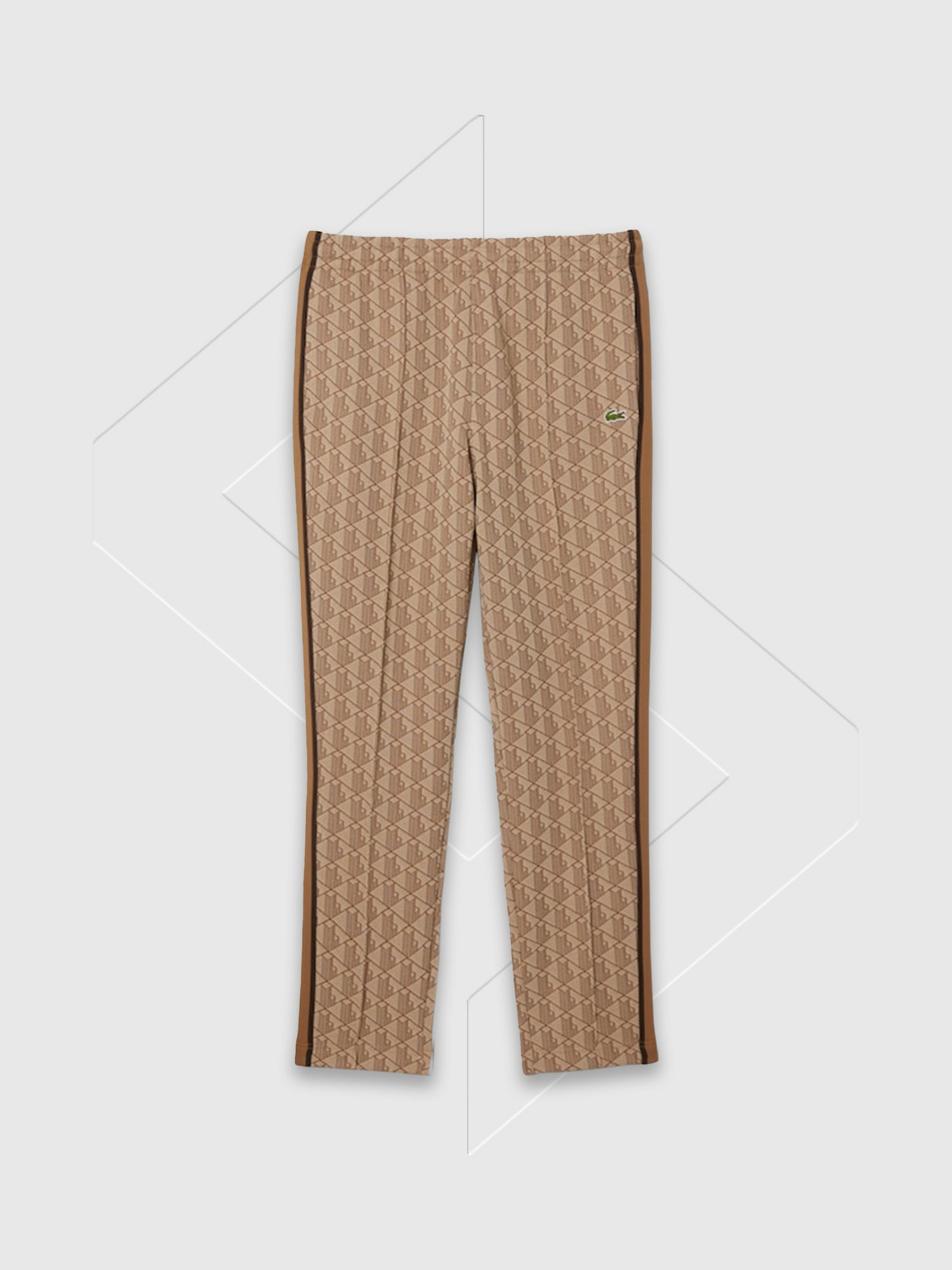 Lacoste Paris Monogram Jacquard Track Pants Brown from Saxumo
