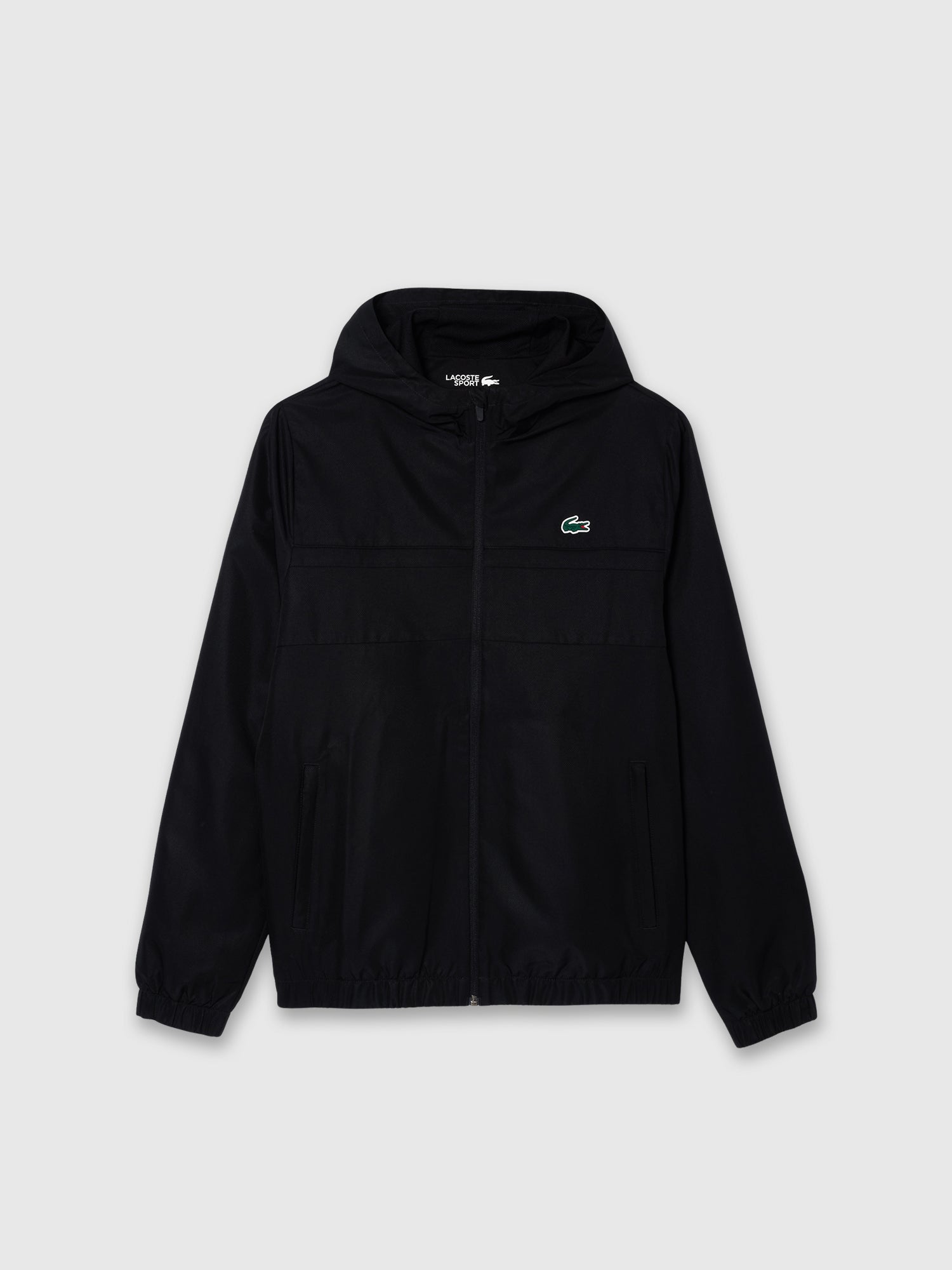 Lacoste Water Repellent Sport Track Jacket Black from Saxumo.com
