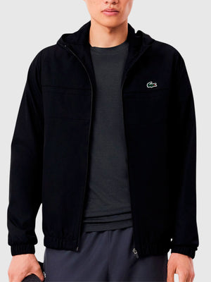 Lacoste Water Repellent Sport Track Jacket Black from Saxumo.com
