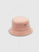 Lacoste Piqué Bucket Hat Pink from Saxumo