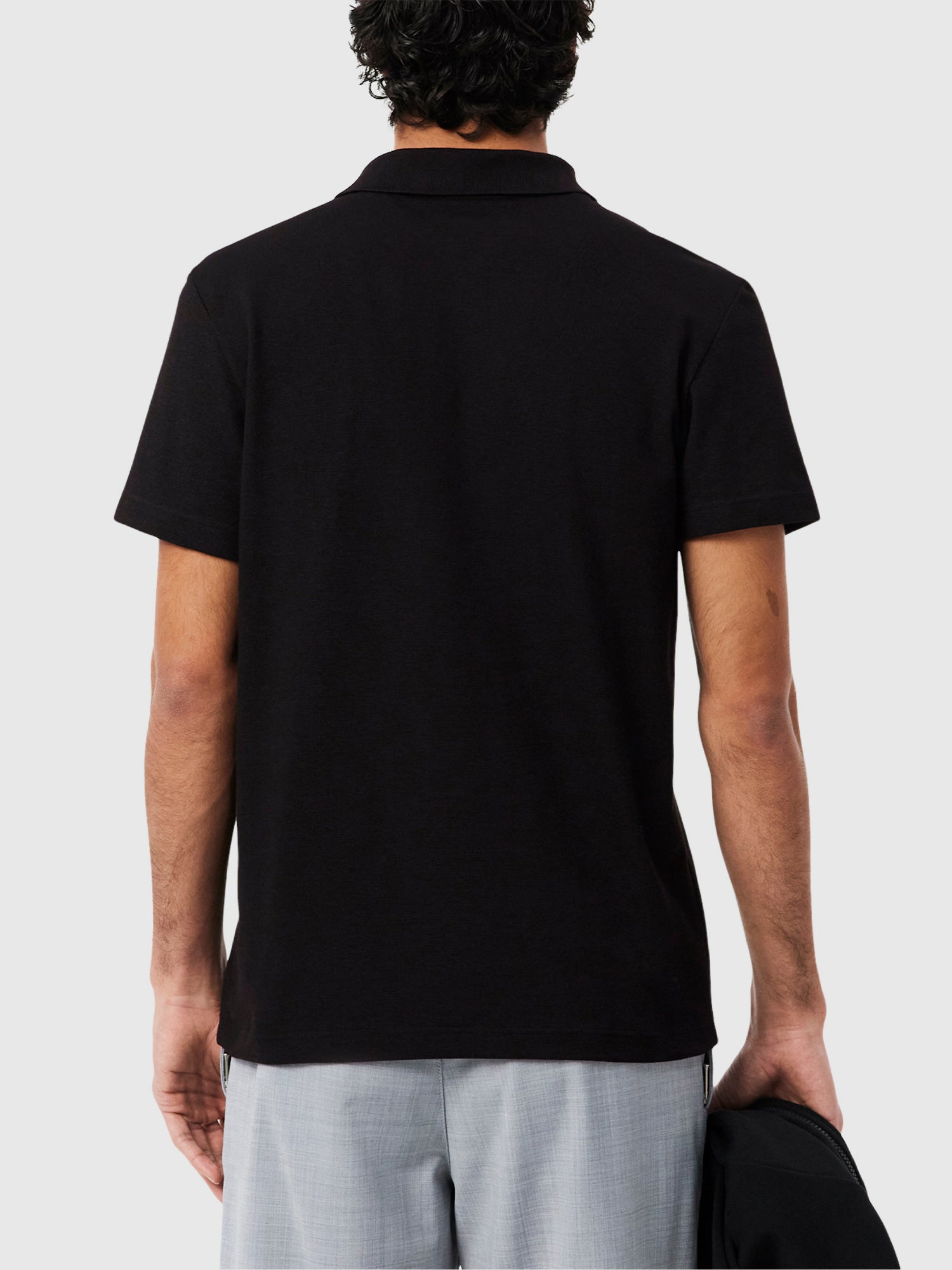 Lacoste Regular Fit Cotton Polo Shirt Black from Saxumo.com