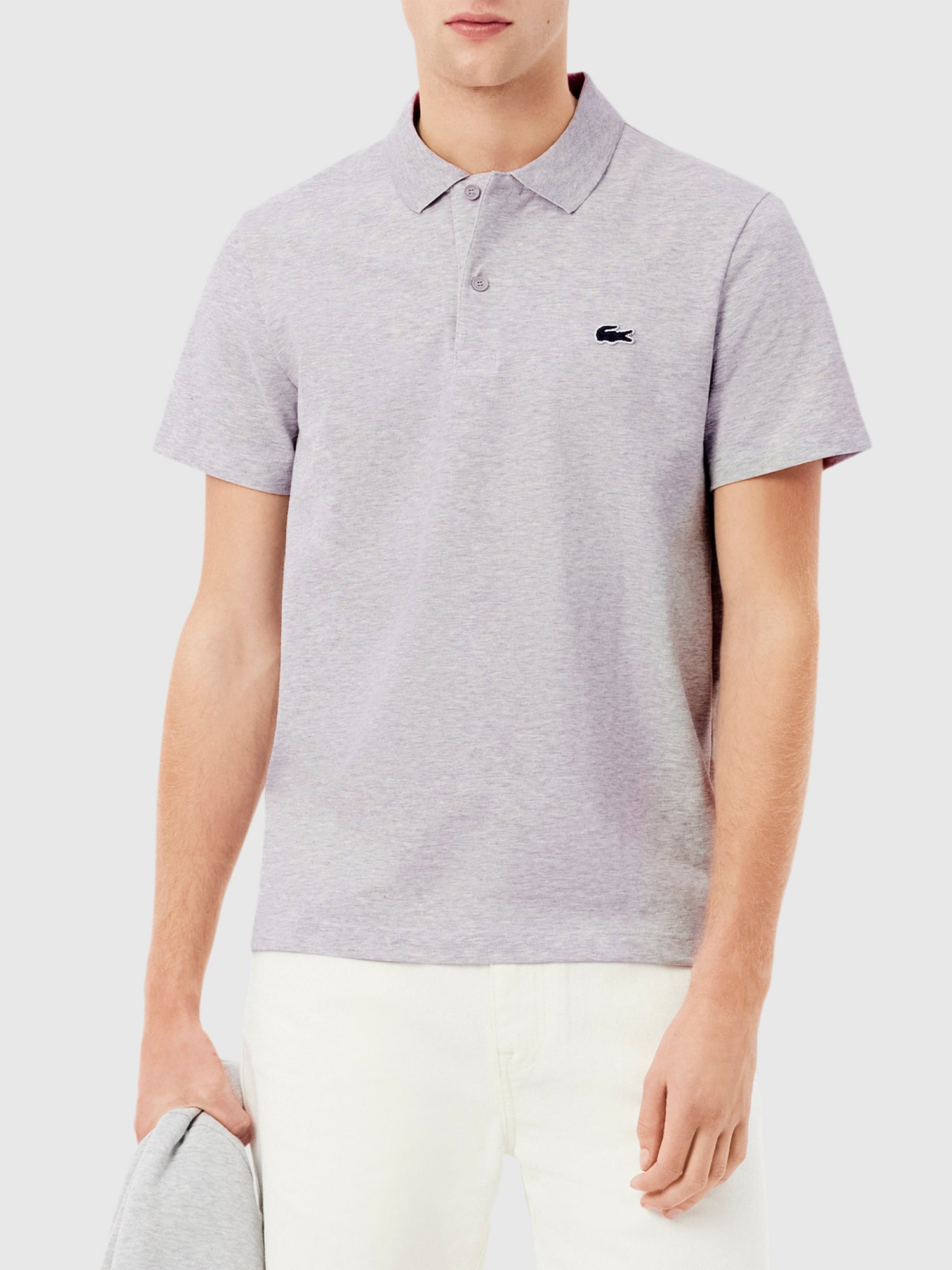 Lacoste Regular Fit Cotton Polo Shirt Grey from Saxumo.com