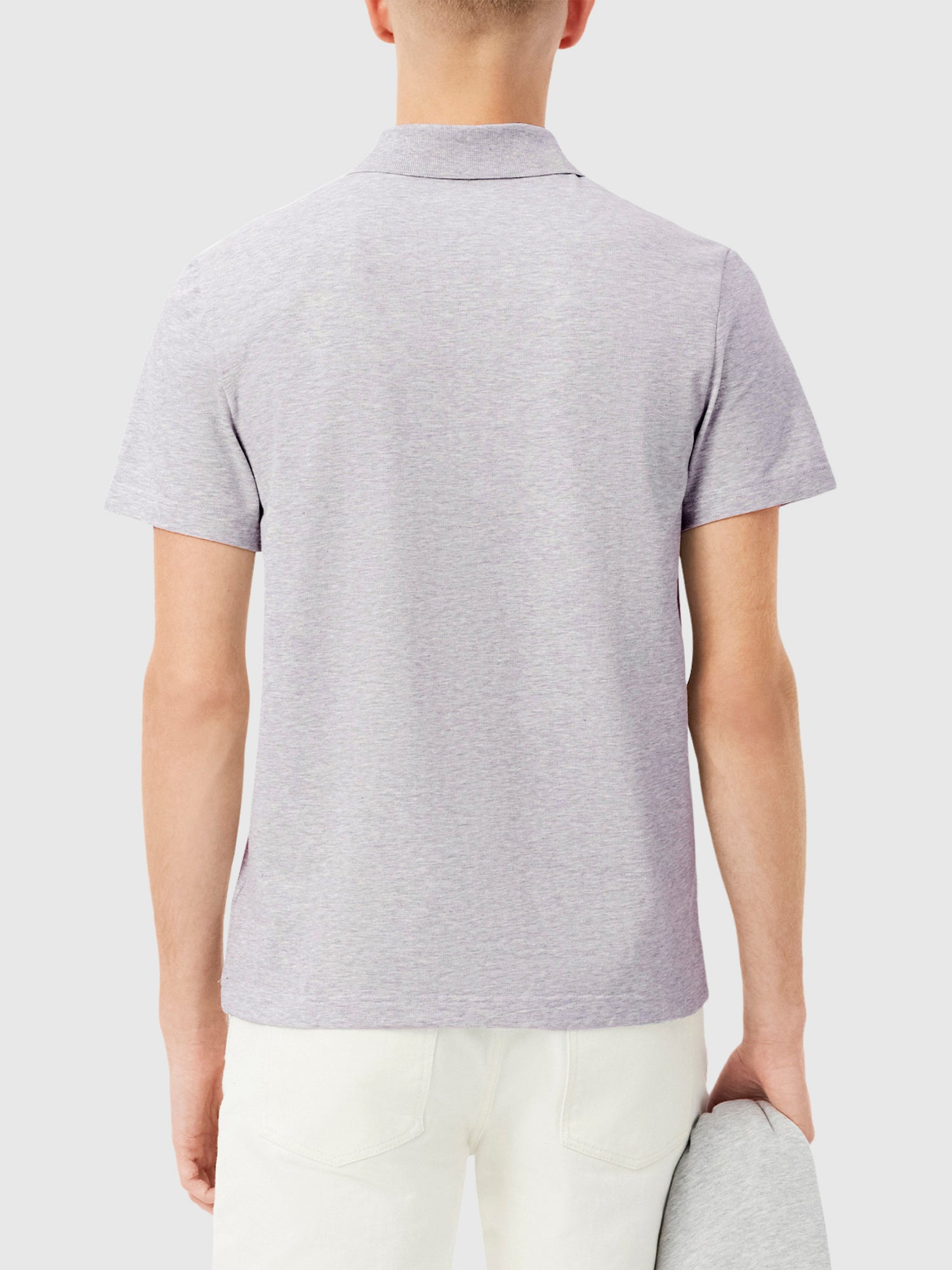 Lacoste Regular Fit Cotton Polo Shirt Grey from Saxumo.com