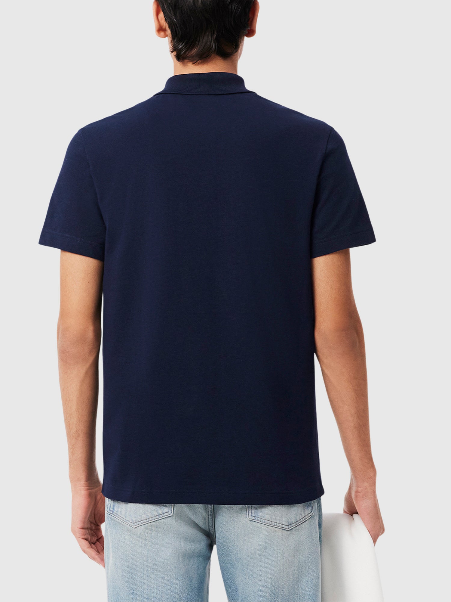 Lacoste Regular Fit Cotton Polo Shirt Navy Blue from Saxumo.com