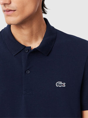 Lacoste Regular Fit Cotton Polo Shirt Navy Blue from Saxumo.com