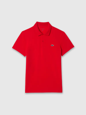 Lacoste Regular Fit Cotton Polo Shirt Red from Saxumo.com