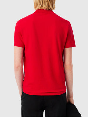 Lacoste Regular Fit Cotton Polo Shirt Red from Saxumo.com