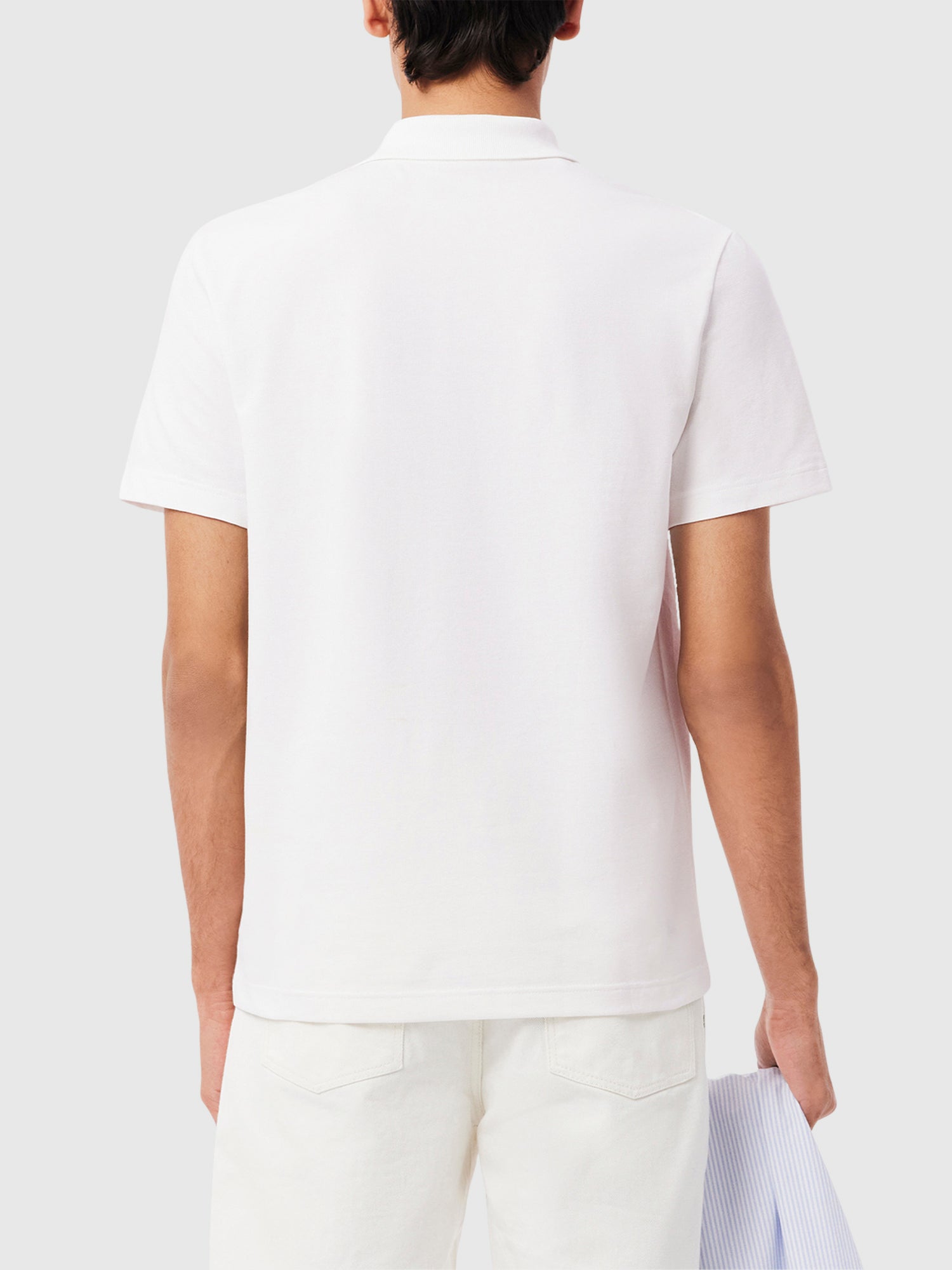 Lacoste Regular Fit Cotton Polo Shirt White from Saxumo.com