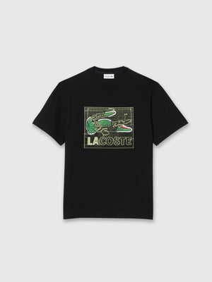 Lacoste Regular Fit Pima Cotton Jersey T-Shirt Black from Saxumo.com