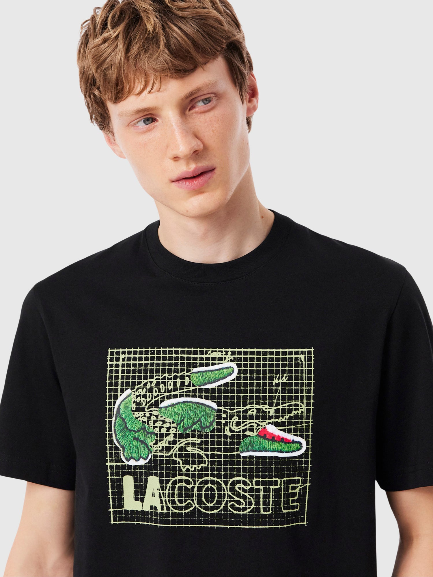 Lacoste Regular Fit Pima Cotton Jersey T-Shirt Black from Saxumo.com