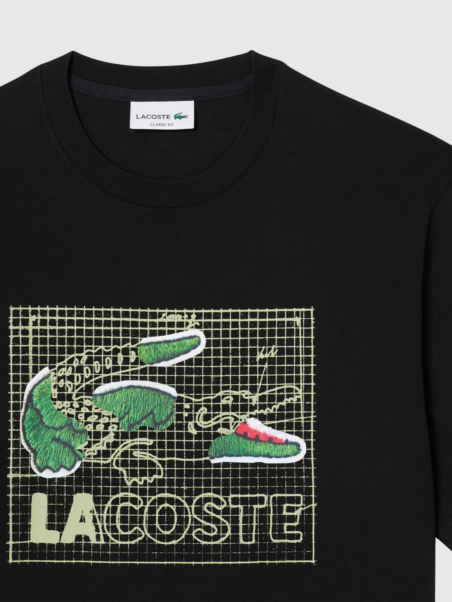 Lacoste Regular Fit Pima Cotton Jersey T-Shirt Black from Saxumo.com