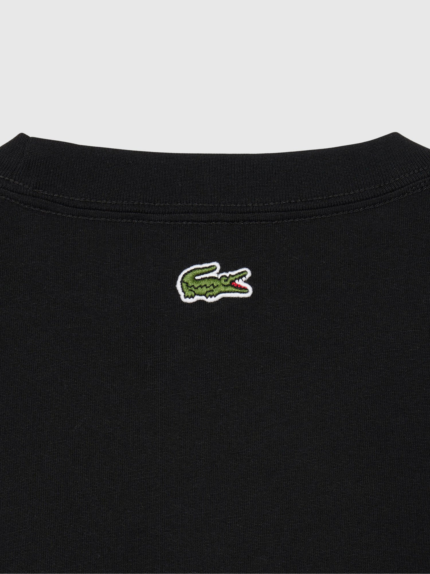 Lacoste Regular Fit Pima Cotton Jersey T-Shirt Black from Saxumo.com