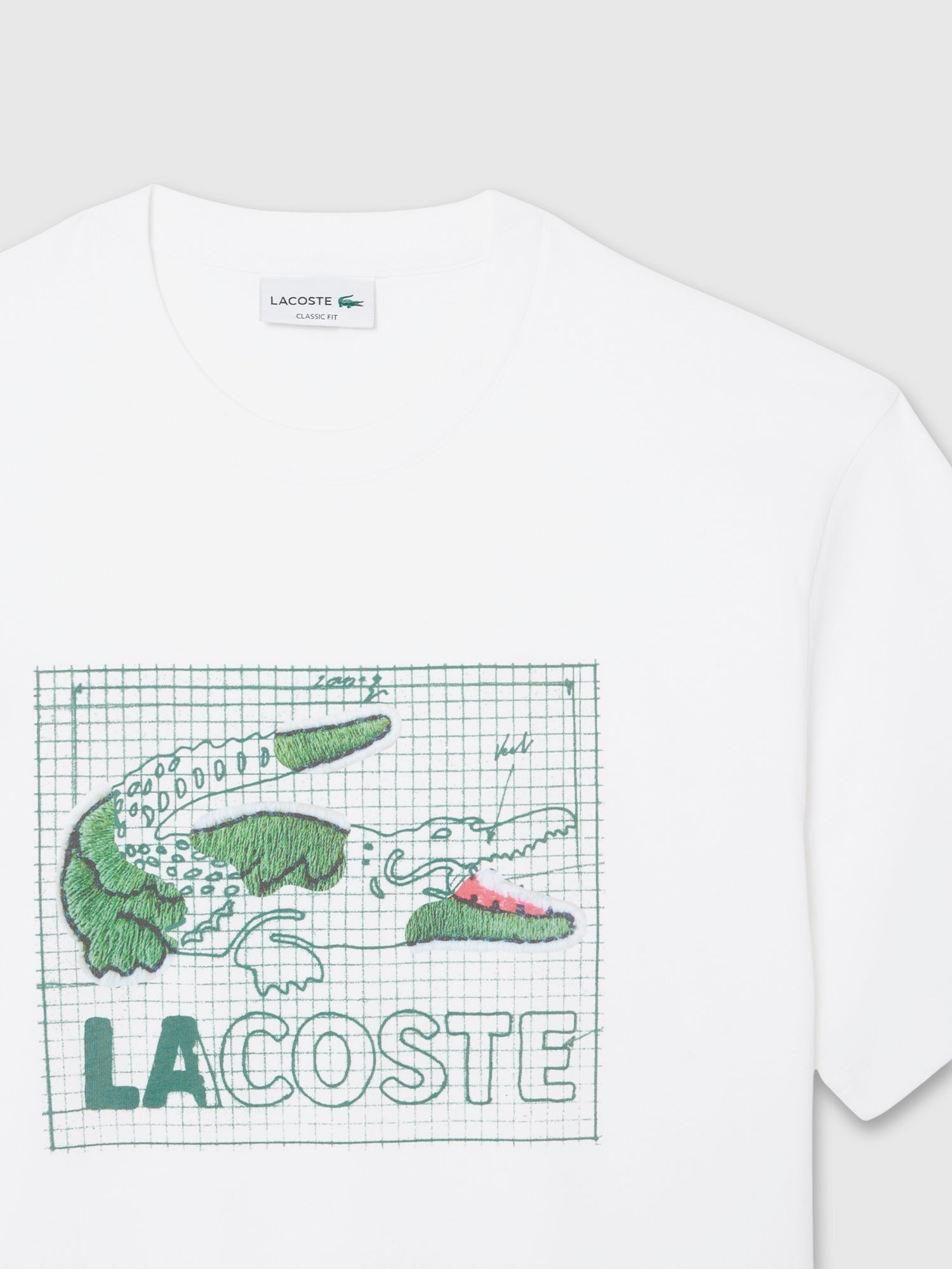 Lacoste Regular Fit Pima Cotton Jersey T-Shirt White from Saxumo.com