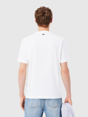 Lacoste Regular Fit Pima Cotton Jersey T-Shirt White from Saxumo.com