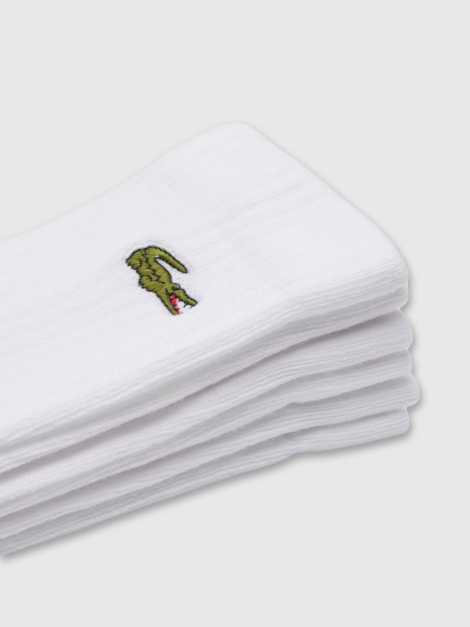 Lacoste Sport Socks 3 Pack White/White/White from Saxumo.com