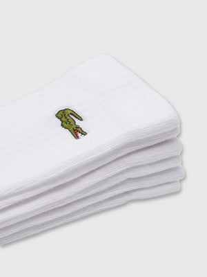 Lacoste Sport Socks 3 Pack White/White/White from Saxumo.com