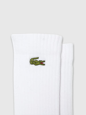 Lacoste Sport Socks 3 Pack White/White/White from Saxumo.com