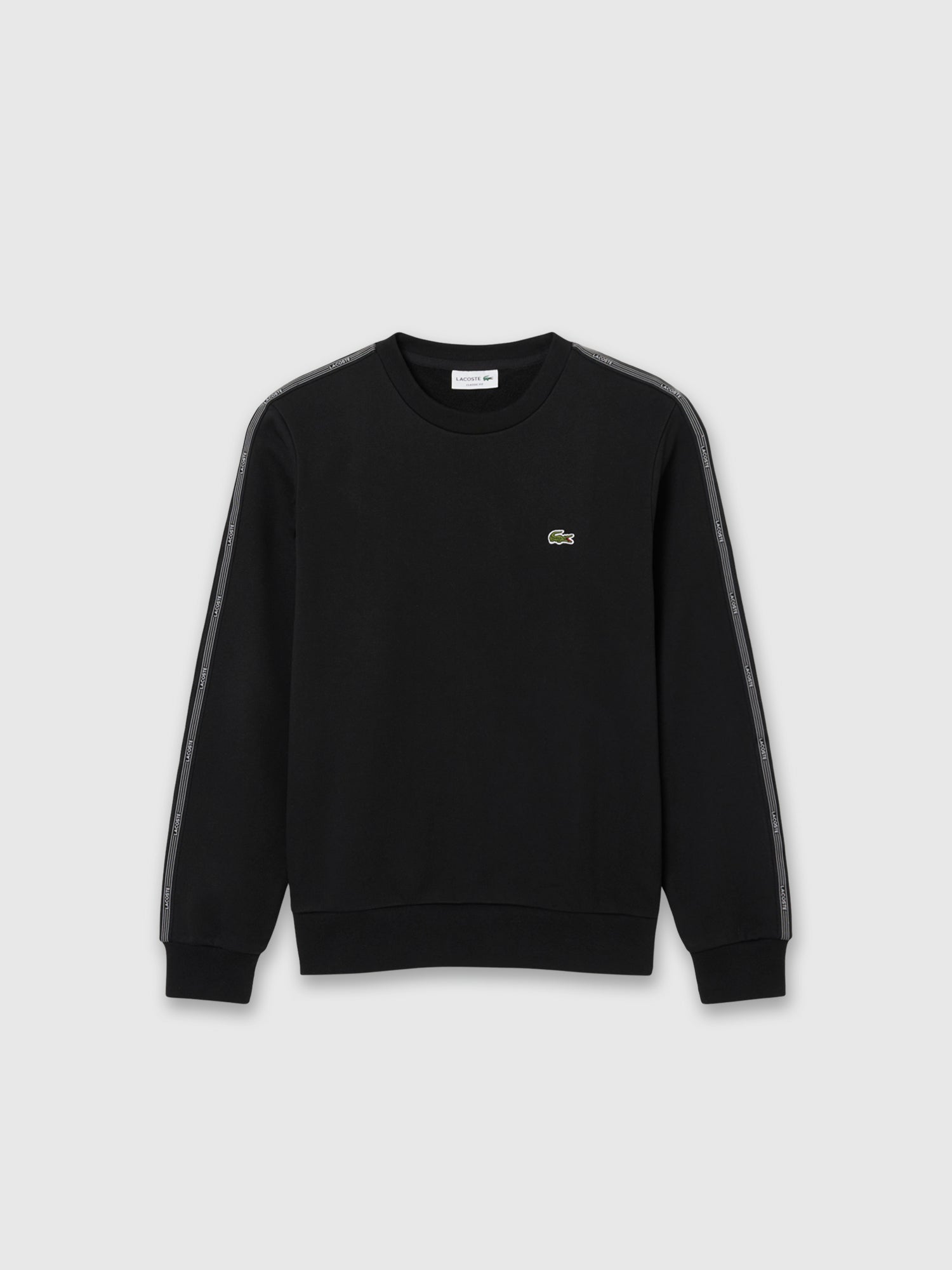 Lacoste Stripe Band Fleece Sweatshirt Black from Saxumo.com