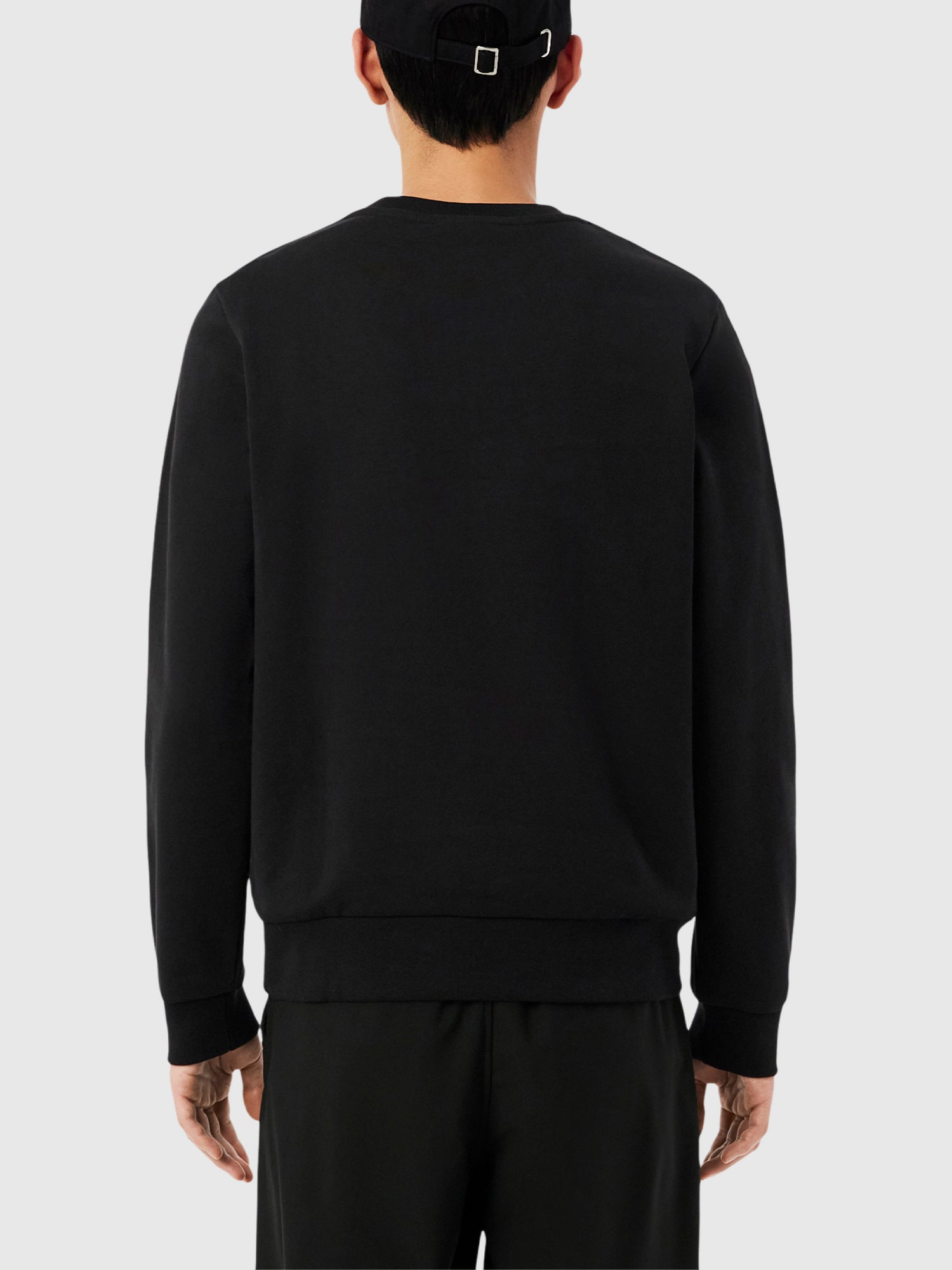 Lacoste Stripe Band Fleece Sweatshirt Black from Saxumo.com