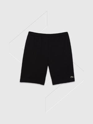 Lacoste Organic Brushed Cotton Fleece Short Black from Saxumo