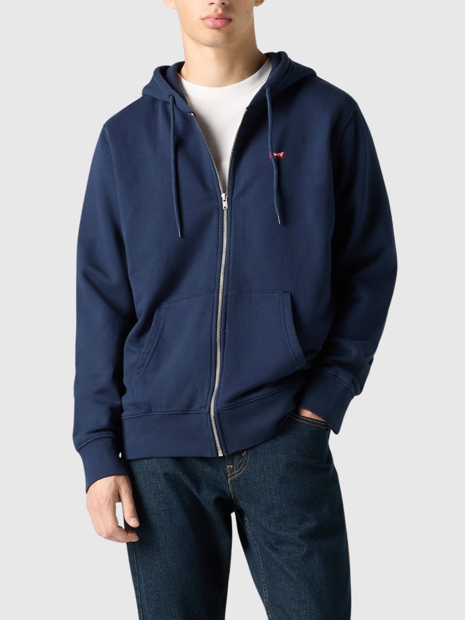 Levi's Original Zip-up Hoodie Navy from Saxumo.com