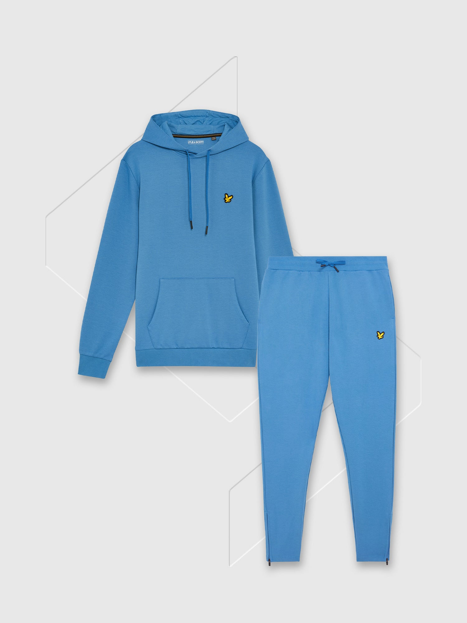 Lyle And Scott Fly Fleece Hoodie/Pant Set Parisian Blue from Saxumo