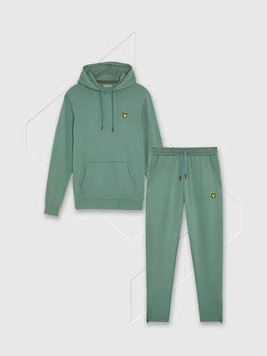 Lyle And Scott Fly Fleece Hoodie/Pant Set Silver Pine from Saxumo