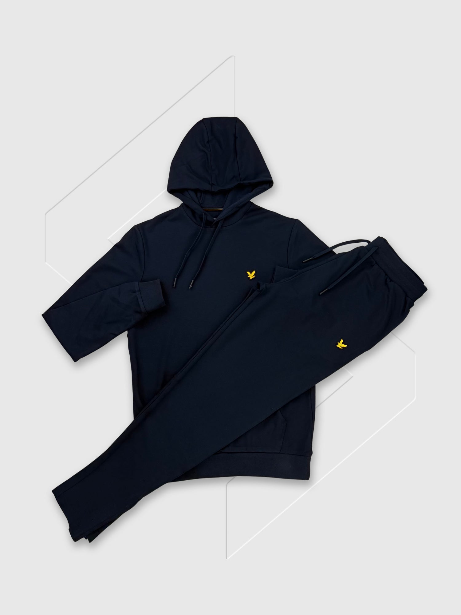 Lyle And Scott Fly Fleece Hoodie/Pant Set Dark Navy from Saxumo