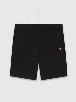 Lyle And Scott Fly Fleece Short Jet Black from Saxumo