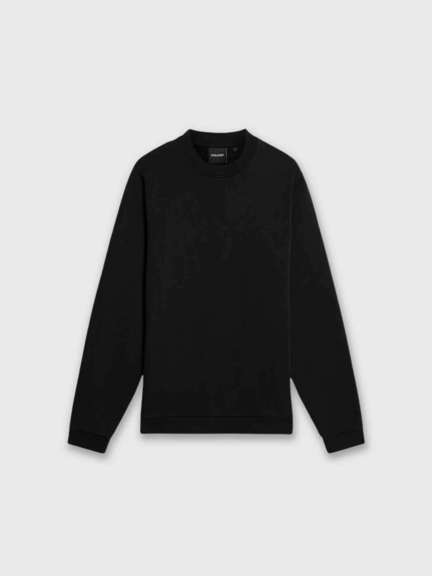 Lyle and Scott Brushback Crew Neck Jumper Black from Saxumo.com