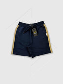 Lyle and Scott Contrast Taped Sweatshorts Dark Navy from Saxumo