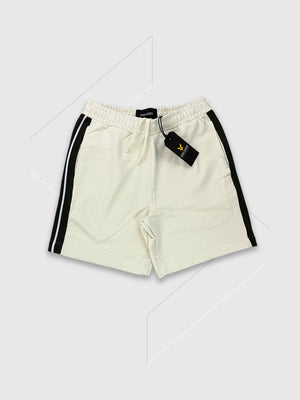 Lyle and Scott Contrast Taped Sweatshorts Natural from Saxumo