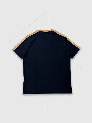 Lyle and Scott Contrast Taped T-Shirt Dark Navy from Saxumo