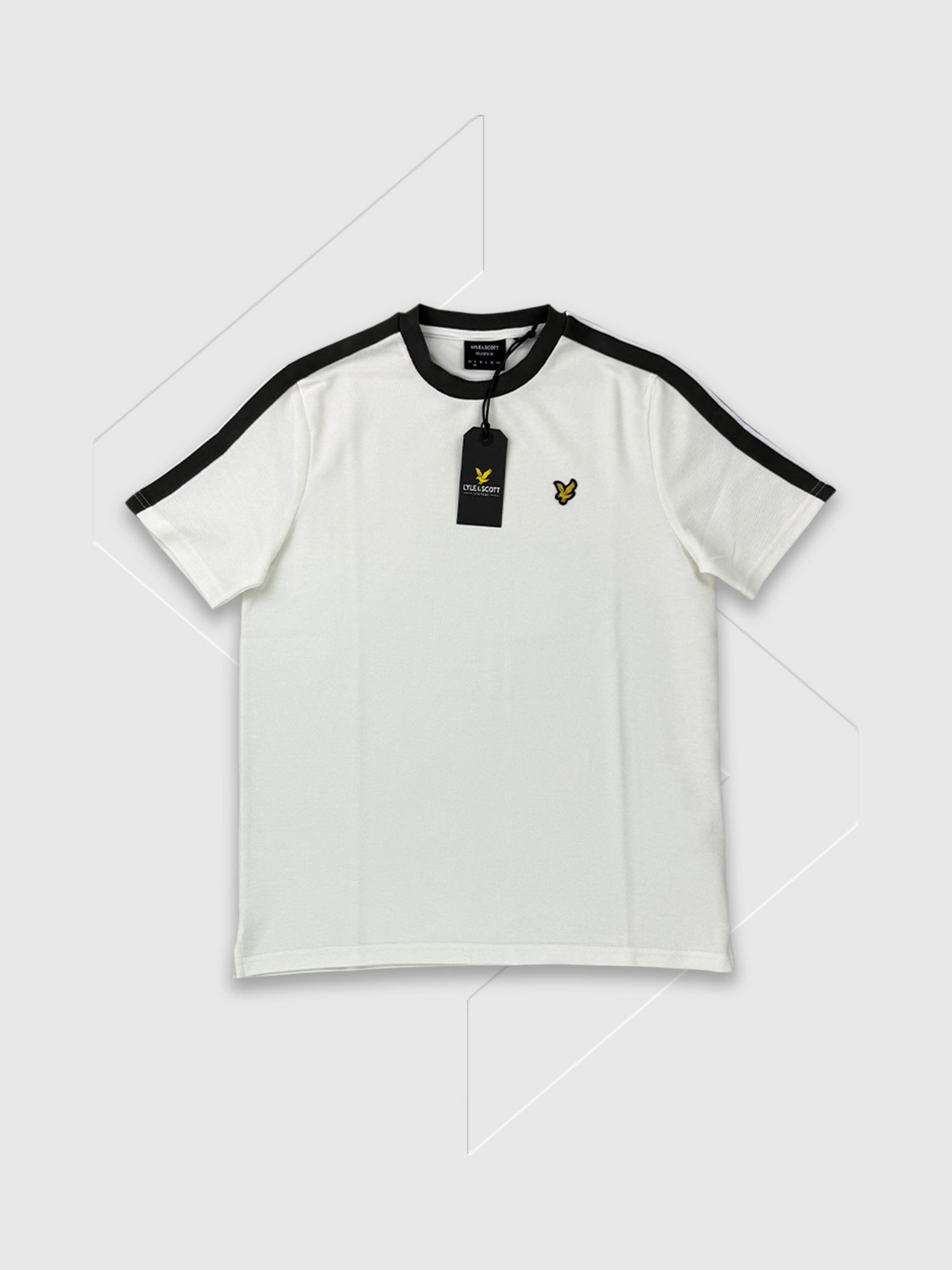 Lyle and Scott Contrast Taped T-Shirt Natural from Saxumo