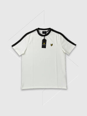 Lyle and Scott Contrast Taped T-Shirt Natural from Saxumo