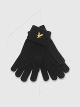 Lyle and Scott Cotton Merino Gloves Black