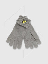 Lyle and Scott Cotton Merino Gloves Grey