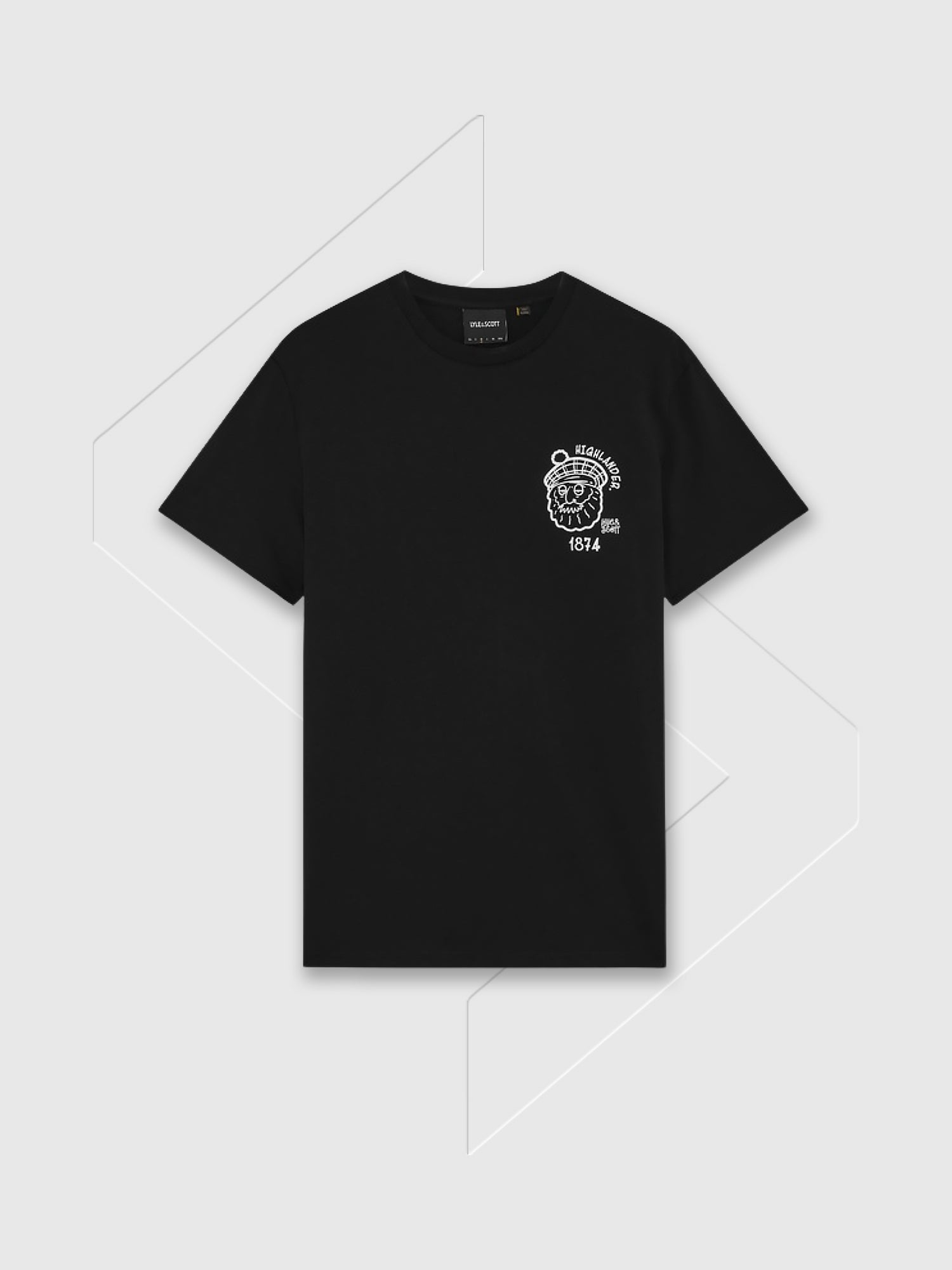 Lyle and Scott Highlander Graphic T-shirt Black from Saxumo.com