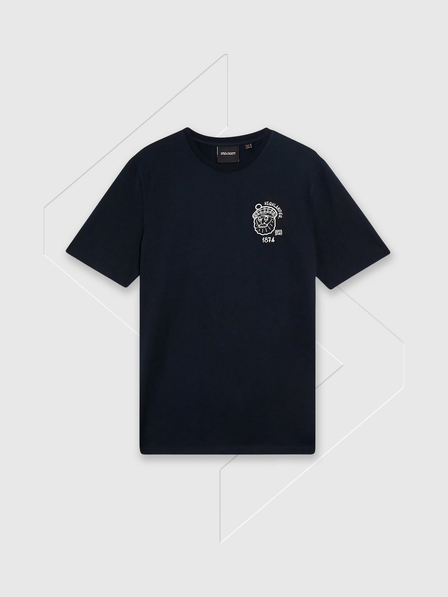 Lyle and Scott Highlander Graphic T-shirt Dark Navy from Saxumo.com