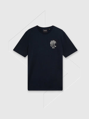 Lyle and Scott Highlander Graphic T-shirt Dark Navy from Saxumo.com