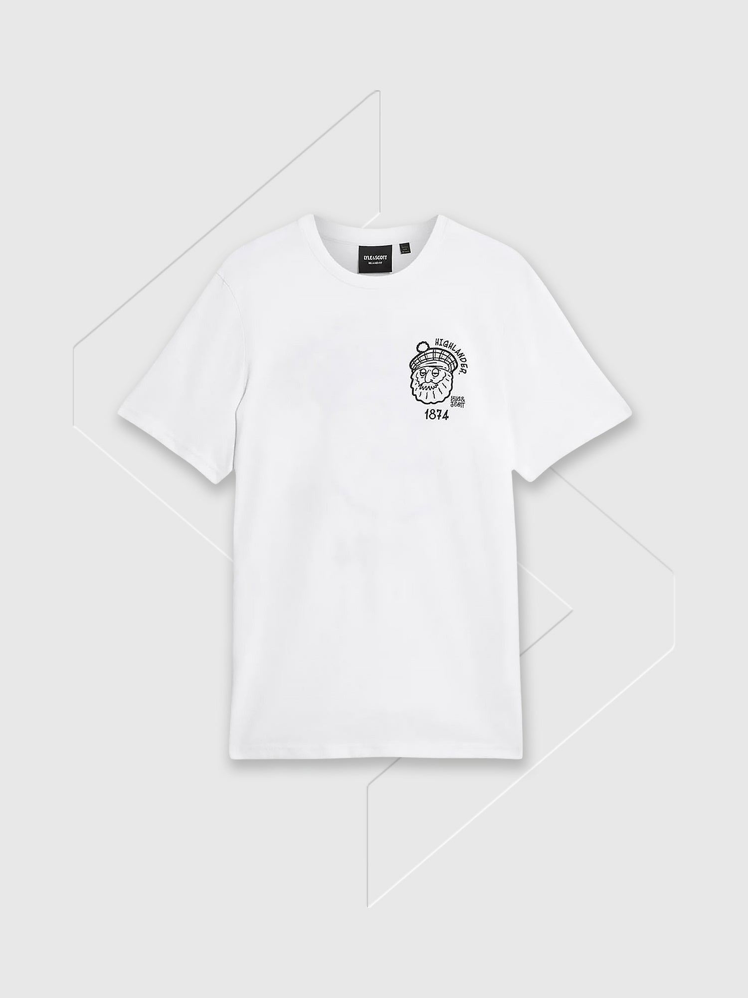 Lyle and Scott Highlander Graphic T-shirt White from Saxumo.com