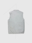 Lyle and Scott Hybrid Double Baffle Gilet Pebble from Saxumo