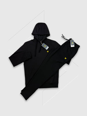 Lyle and Scott Sports Fly Fleece Tracksuit Set Black from Saxumo