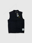 Lyle and Scott Sports Hybrid Double Baffle Gilet Jet Black from Saxumo