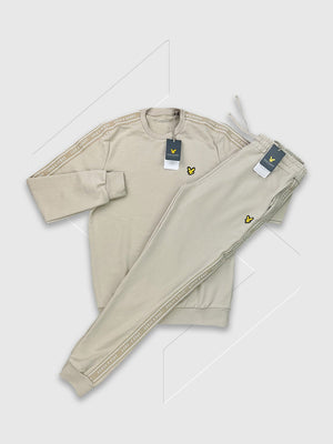 Lyle and Scott Sports Tape Fleece Tracksuit Set Viaduct from Saxumo