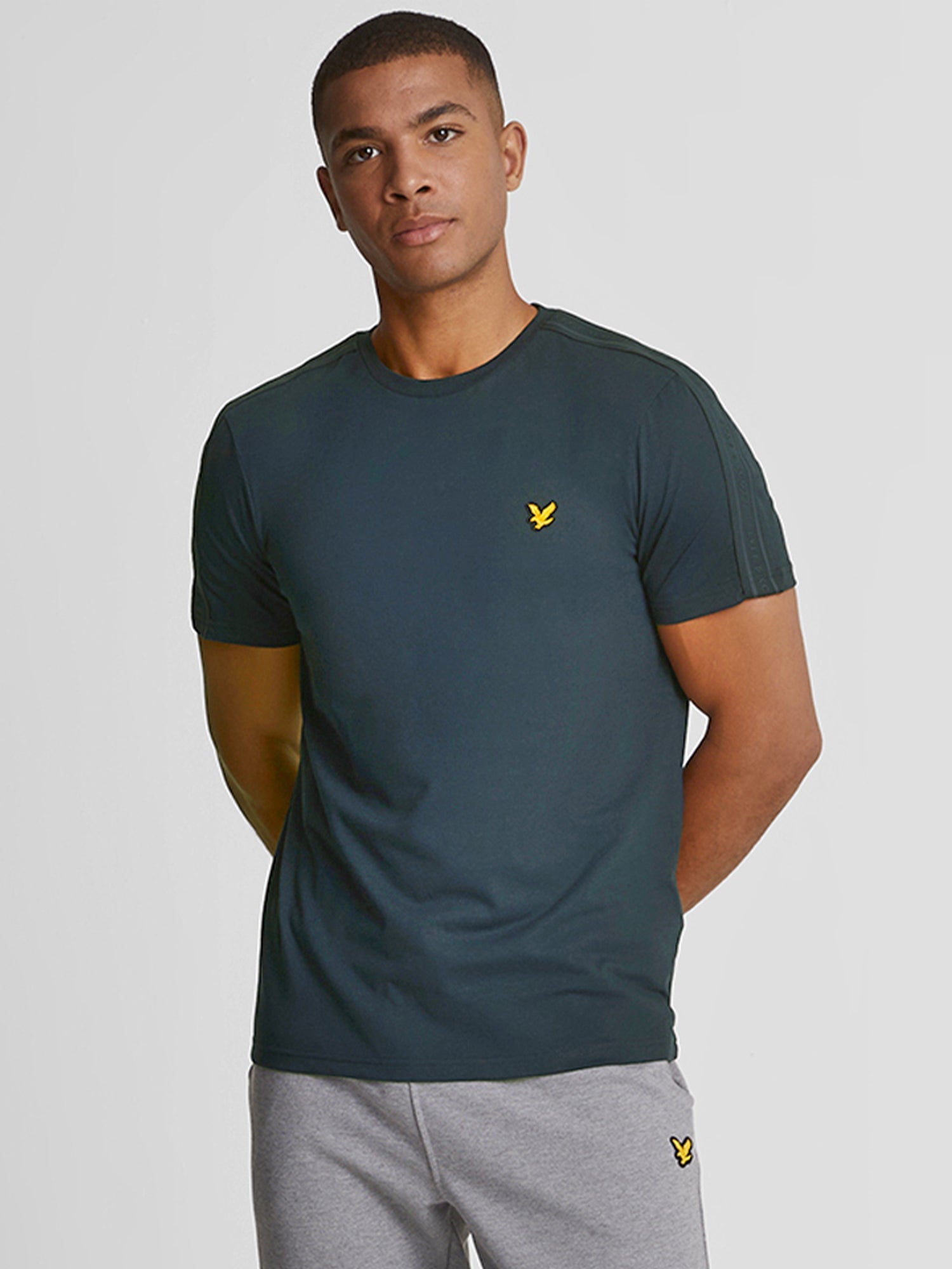 Lyle and Scott Sports Tape T-shirt Dark Navy from Saxumo