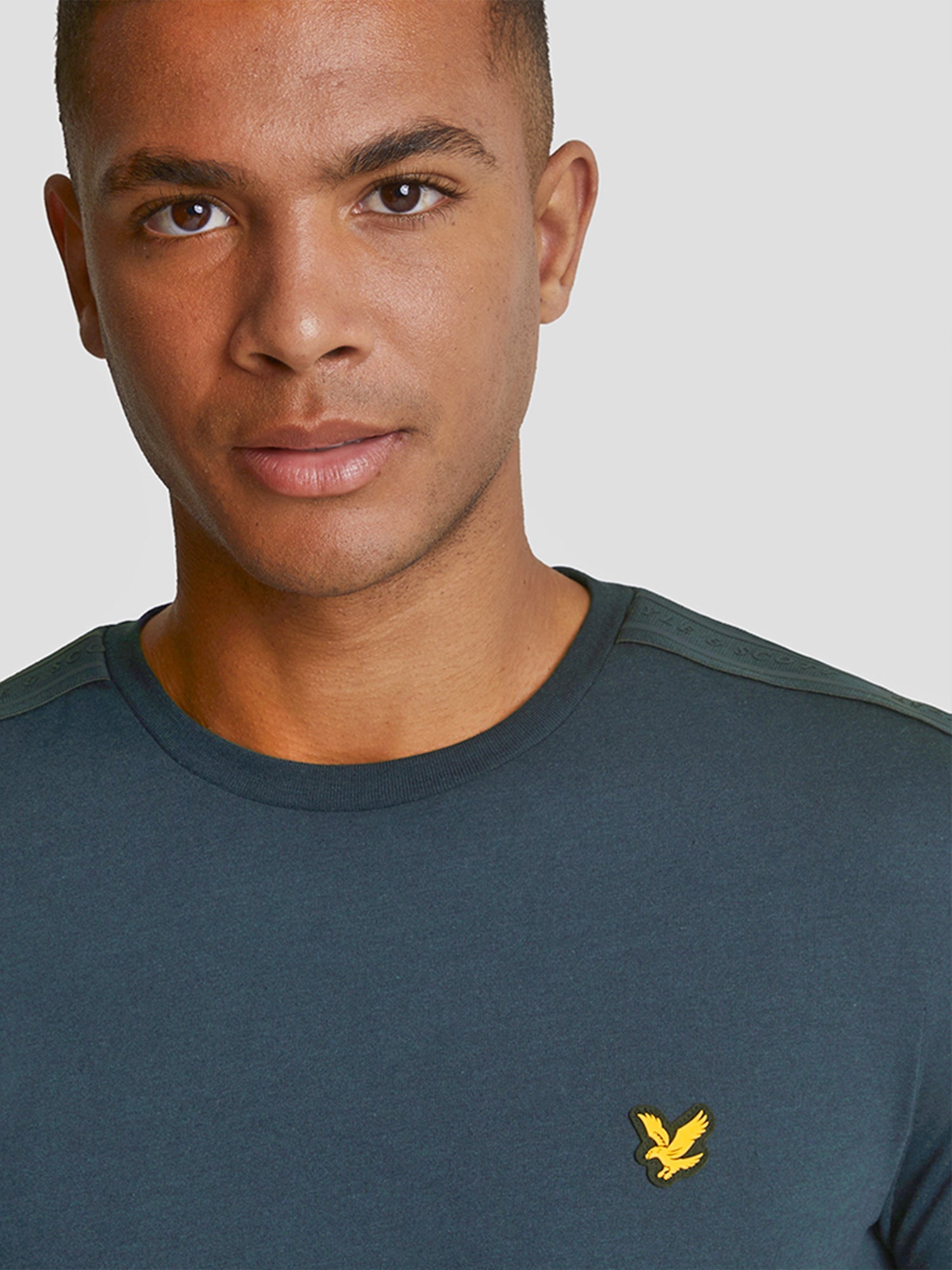 Lyle and Scott Sports Tape T-shirt Dark Navy from Saxumo